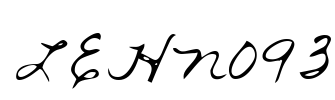 LEHN093 Font Image