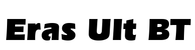 Eras Ult BT Font Image