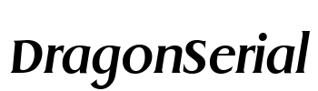 DragonSerial Font Image