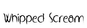 Whipped Scream Font Image