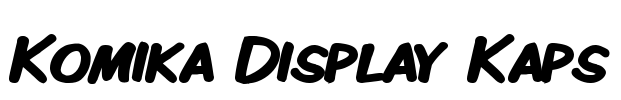 Komika Display Kaps Font Image