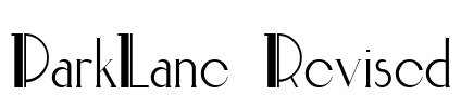 ParkLane Revised Font Image