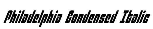 Philadelphia Condensed Italic