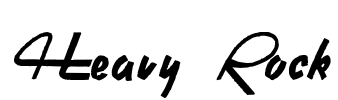 Heavy Rock Font Image