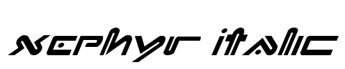Xephyr Italic Font Image