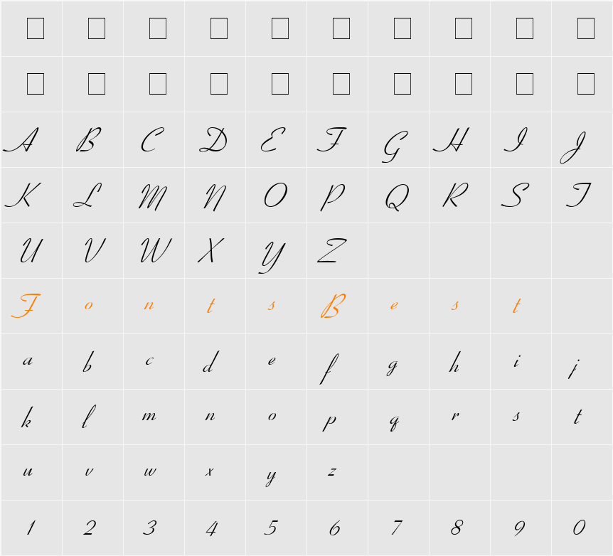 Bow Character Map