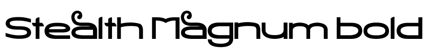 Stealth Magnum Bold Font Image