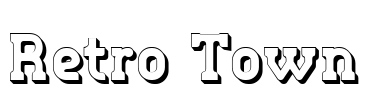 Retro Town Font Image