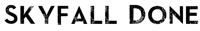 SkyFall Done Font Image