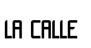 LA CALLE 6 Font Image