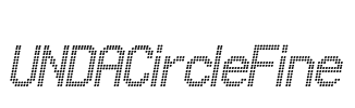 UNDACircleFine Font Image