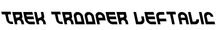 Trek Trooper Leftalic Font Image