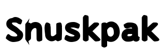 Snuskpak Font Image