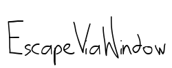 EscapeViaWindow Font Image