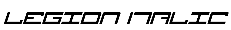 Legion Italic Font Image