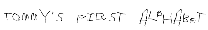 Tommy's First Alphabet