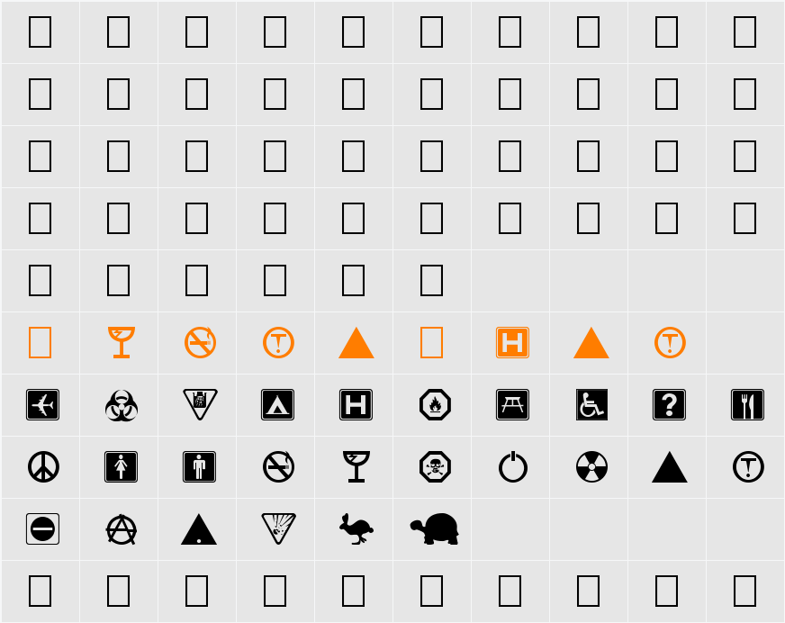 Symbolix Character Map