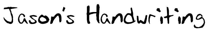 Jason's Handwriting