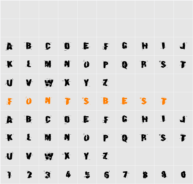 Earthshake Expanded Character Map