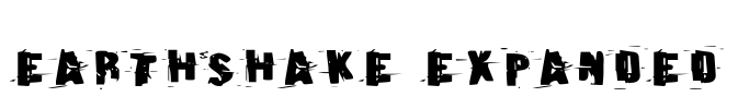 Earthshake Expanded Font Image
