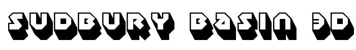 Sudbury Basin 3D Font Image