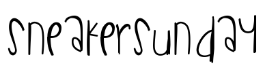 SneakerSunday Font Image
