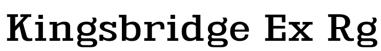 Kingsbridge Ex Rg Font Image