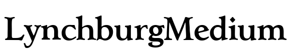 LynchburgMedium Font Image