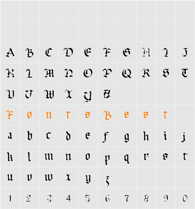 Uberhölme Light Character Map