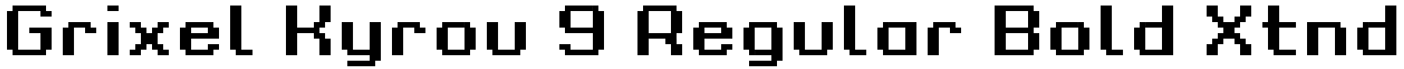 Grixel Kyrou 9 Regular Bold Xtnd