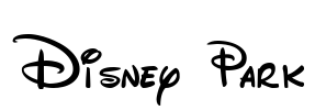 Disney Park Font Image