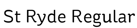 St Ryde Regular Font Image