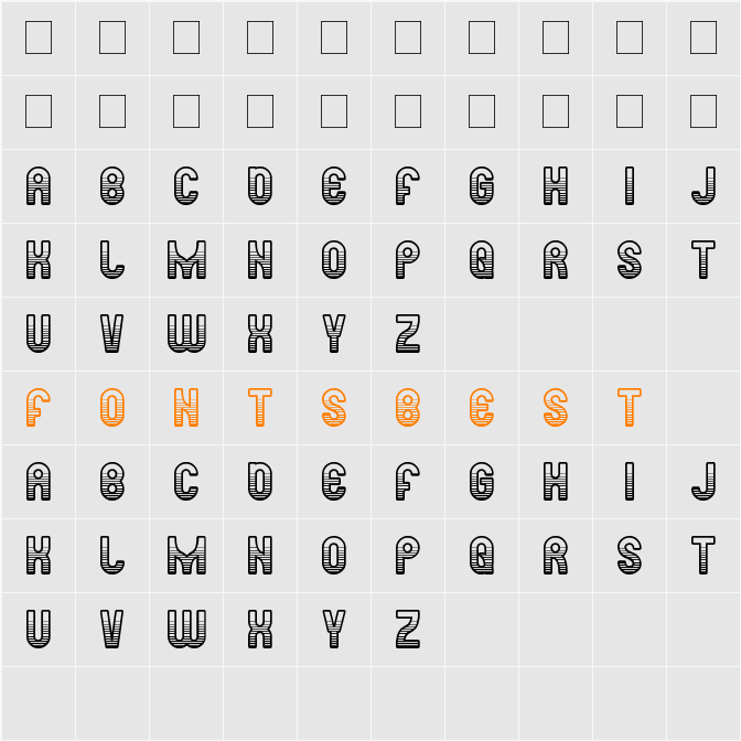 ready steady go Character Map