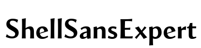 ShellSansExpert Font Image