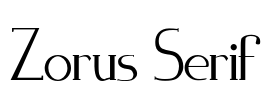 Zorus Serif
