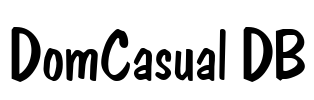 DomCasual DB Font Image