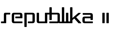 Republika II Font Image