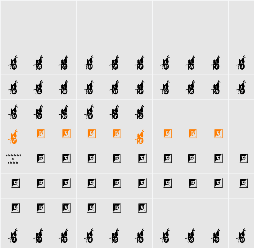 EasterGirl Character Map
