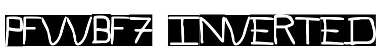 Pfvvbf7 inverted Font Image