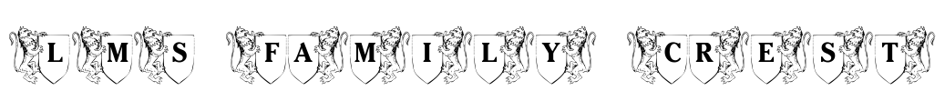LMS Family Crest Font Image