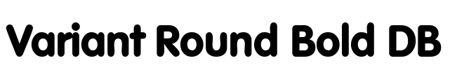 Variant Round Bold DB Font Image