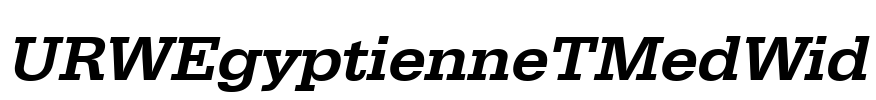 URWEgyptienneTMedWid Font Image