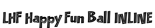 LHF Happy Fun Ball INLINE Font Image