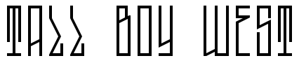 Tall Boy West Font Image