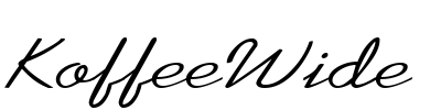KoffeeWide Font Image