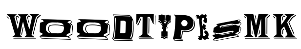 WoodTypesMK Font Image