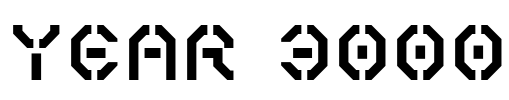 Year 3000 Font Image