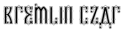 Kremlin Czar Font Image