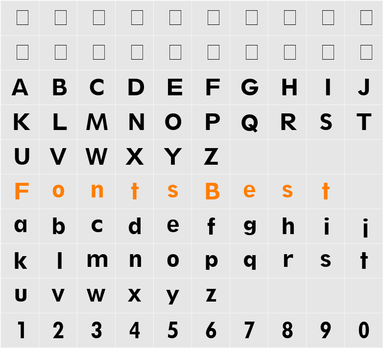 Thinx SSi Character Map