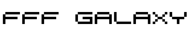 FFF Galaxy Font Image